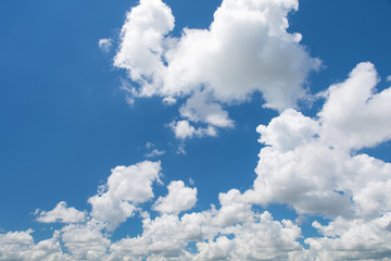 Wonderful blue sky and white clouds