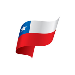 Chile flag, vector illustration