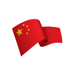 China flag, vector illustration