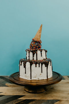 Ice Cream Drip Cake