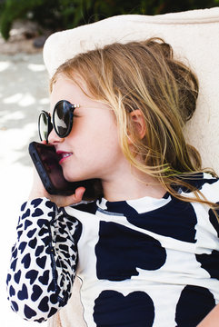 On the phone