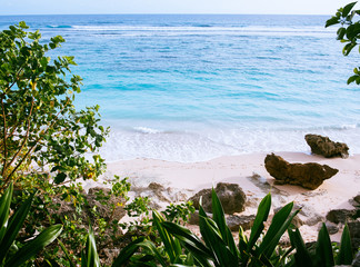 Ideal tropical beach on a sunny day