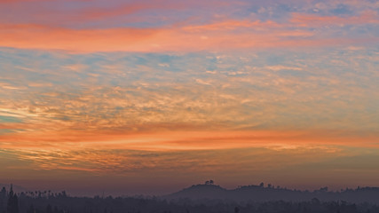 New Years Day 2018 sunrise at Los Angeles valley