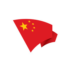 China flag, vector illustration