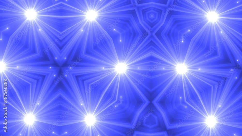 Poster vj fractal kaleidoscope background. background motion with fractal design. seamless loop