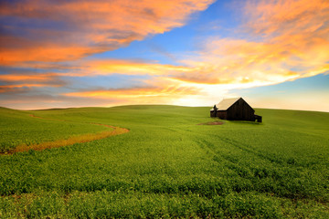Scenic landscape in Rural Washington state