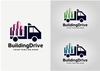 Building Drive Logo Template Design Vector, Emblem, Design Concept, Creative Symbol, Icon