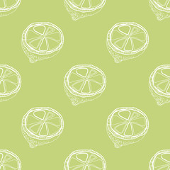 Lemons. Seamless pattern for decoration. Vector