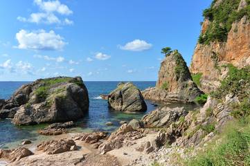 日本百景の一つ笹川流れ