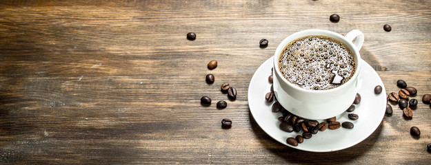 cup of fresh coffee.