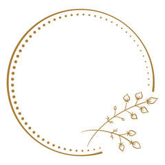 Vector floral vintage frame