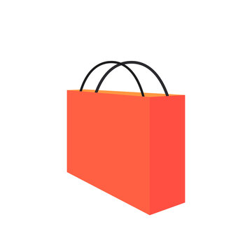 Shopping bag. Brand bag template. A bag icon in a web store.