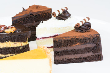 Cake slices on a plate