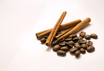 cinnamon and coffee beans