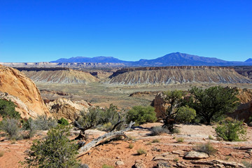 Red rock landscape along Burr Trail and Capitol Reef National Park, Utah, USA