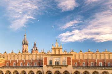 KRAKOW, POLAND - DECEMBER 27, 2017: The Cloth Hall on the main market square.