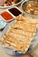 Delicious Chinese food - fried dumplings 