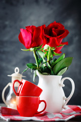 Happy Valentine's day. Congratulatory background by St. Valentine's Day