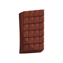 Chocolate bar cartoon vector Illustration