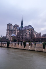 Fototapeta na wymiar Notre Dame de Paris cathedral.