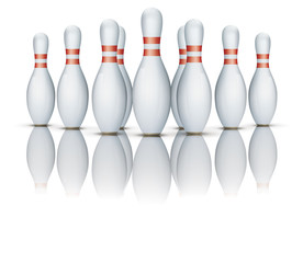 Bowling Pins Mirror