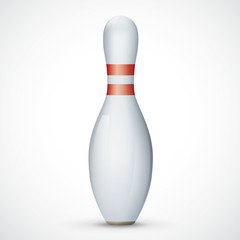 Bowling Pin White Background