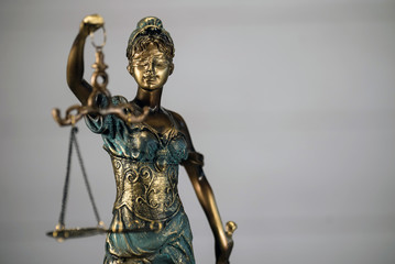 Fototapeta premium Law symbols. Court theme