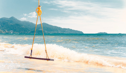 Swing on the beach
