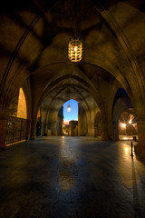 Obraz premium streets of the Knights in the old town of Rhodes