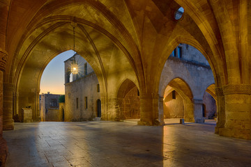 Obraz premium streets of the Knights in the old town of Rhodes