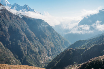 amazing mountains landscape, Nepal, Sagarmatha, November 2014