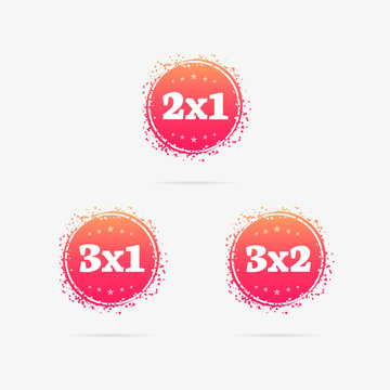 2x1, 3x1 & 3x2 Offer Labels