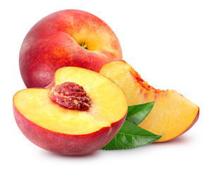 Peach fruit slice