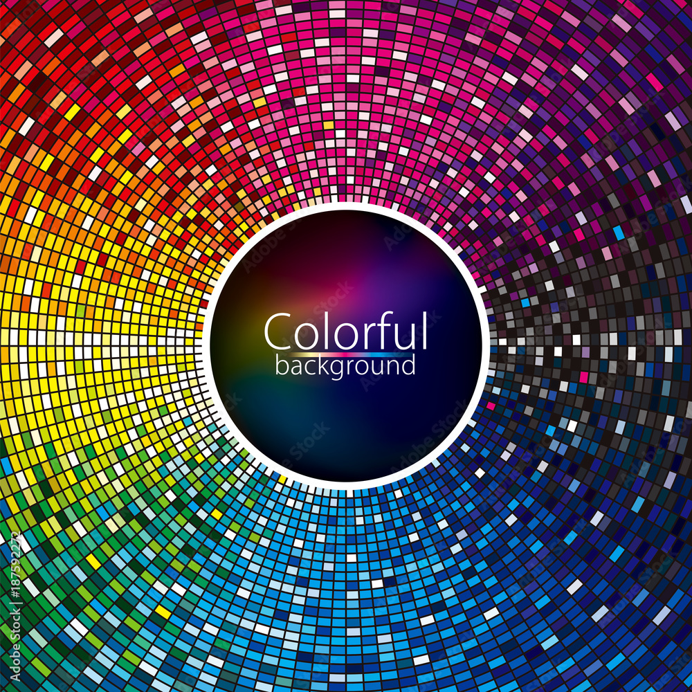 Poster multicolored abstract lights disco party entertainment colorful background design.