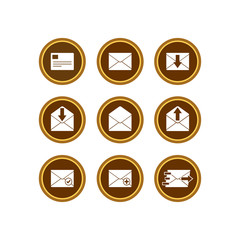 Mail icon. Vector Illustration