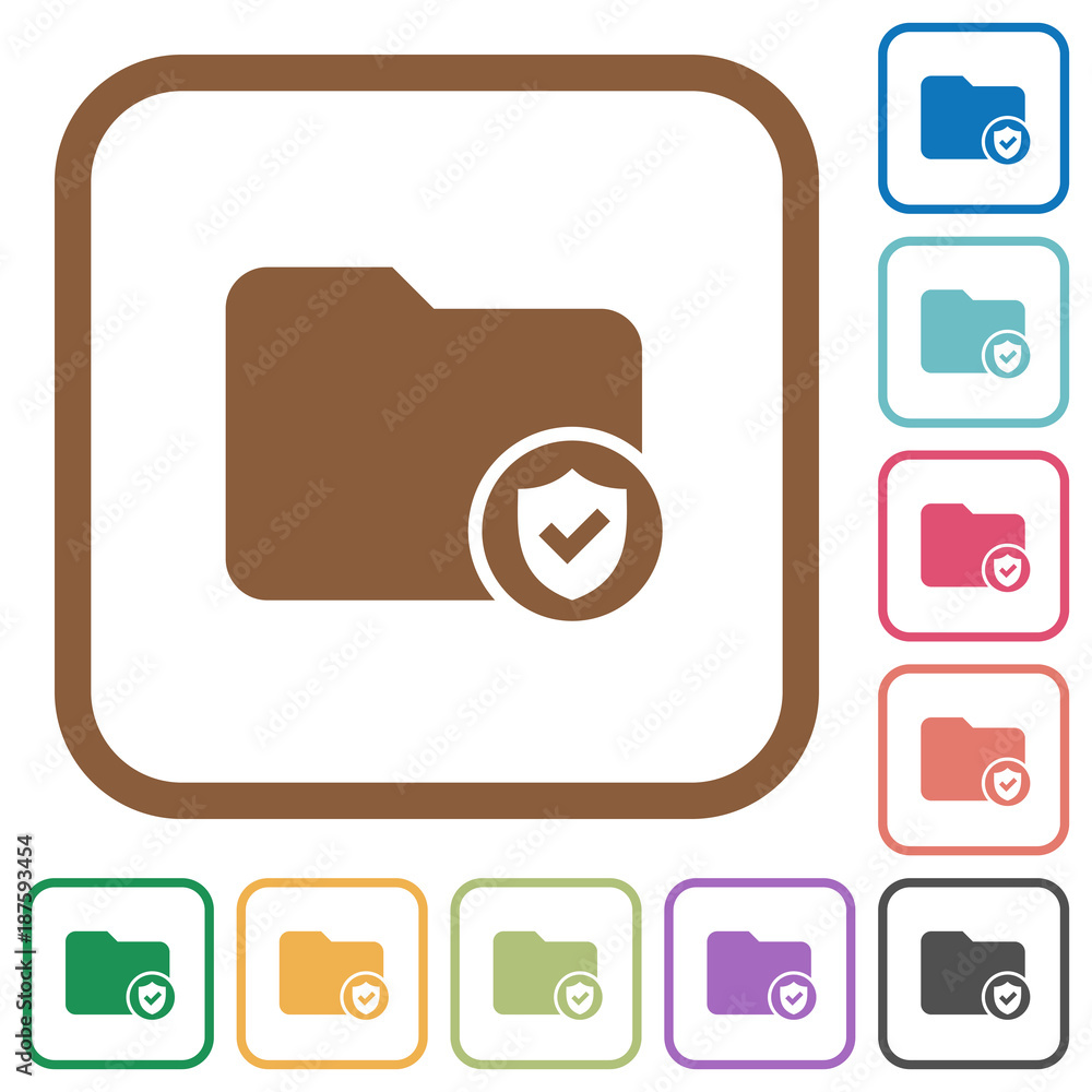 Poster protected directory simple icons