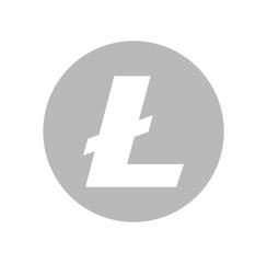 Obraz premium Litecoin (LTC) logo icon. Cryptocurrency / Altcoin. 