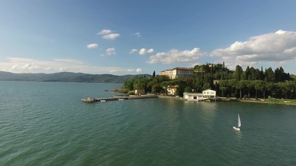 Lago Trasimeno - aerial view
