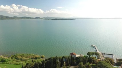 Lago Trasimeno - aerial view
