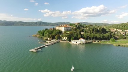Lago Trasimeno - aerial view
