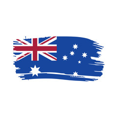 Australia flag, vector illustration