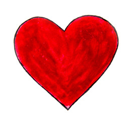 Heart. Watercolor