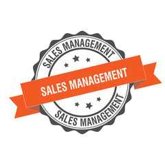 Sales management stamp illustration