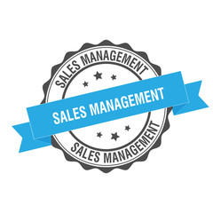 Sales management stamp illustration