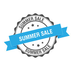 Summer sale stamp illustration