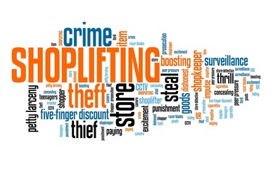 Store theft - word cloud