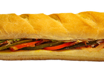 Sandwich with ham and cheese 