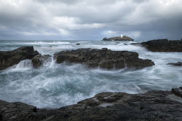 Godrevy Lighthouse in West Cornwall.