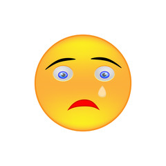 Crying yellow smiley