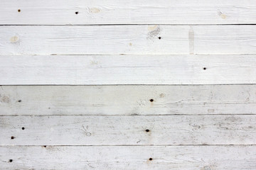 Fototapeta na wymiar Old wooden background. Texture of white and gray wooden boards.